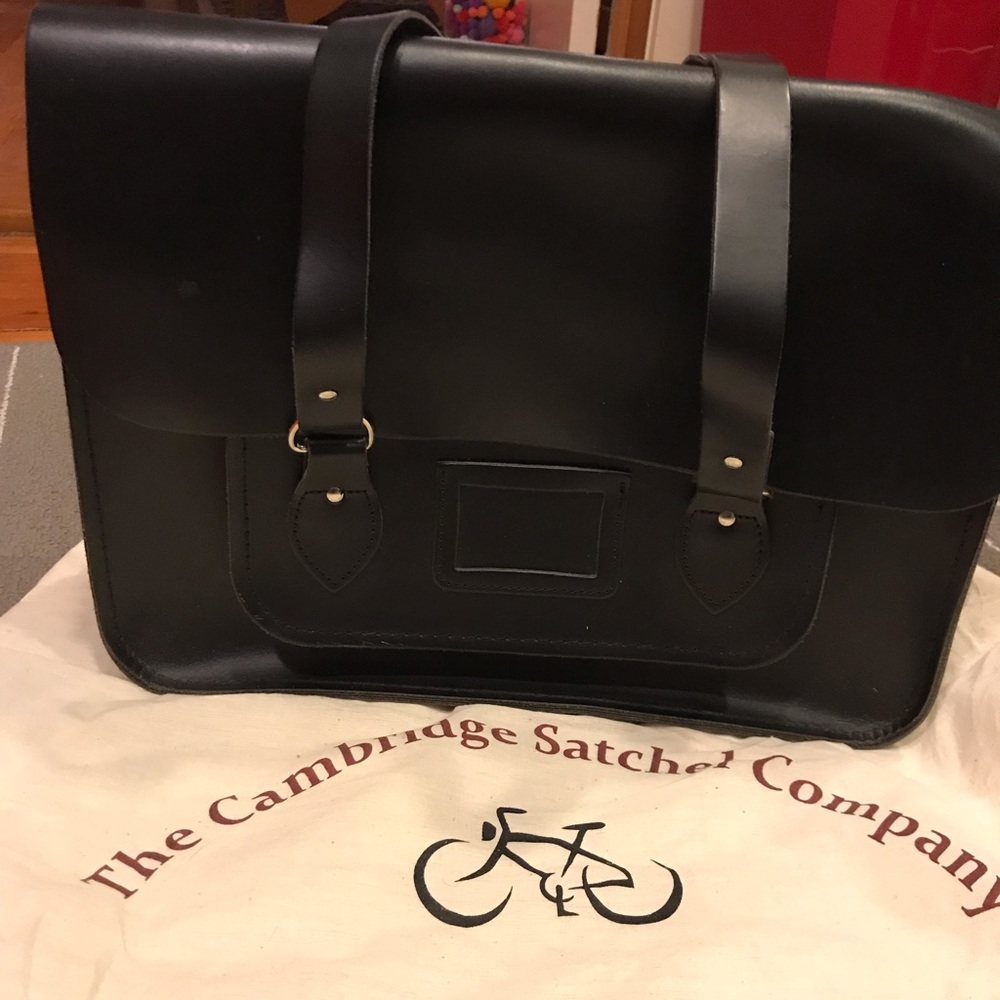 Cambridge satchel company black shoulder bag